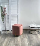 Пуф для гостиной ARES BLUVEL-52 PINK / GOLD