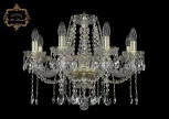 Подвесная люстра Art Classic 11.12 11.12.8.195.Gd.Sp (220V, хрусталь, на цепи, подсвечник, свеча)