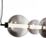 Подвесной светильник ST Luce Perlina SL6119.413.40 Черный/Дымчато-Серый LED 1*40W 3000K (220V, на тросе)