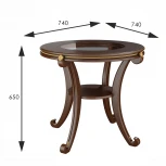 Стол журнальный Глория С орех Л от фабрики Mebelik