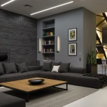 Настенный светодиодный светильник Feron 48033 AL170 10W 4000K черный (220V)