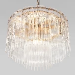 Подвесная люстра Loft It Florida 10298/600 French gold (220V, хрусталь, на цепи, круглые)