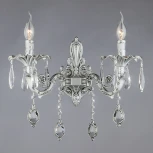 Бра Bogate's Wonderful 276/2 Strotskis (220V, хрусталь Strotskis, подвески, подсвечник, свеча)
