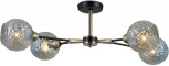 Потолочная люстра на штанге ILLUMICO IL0253-4CSQ-79 BK AB (220V)