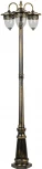 Наземный фонарь Oasis Light KRAKOV 1 L 87209LB/18 Gb (220V, фонарь, под старину, IP44)
