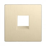 Накладка для телефонной розетки RJ-11 (шампань рифленый) Werkel W1192010 (a051430)