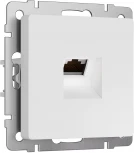 Розетка Ethernet RJ-45 (белый матовый) Werkel W5120001