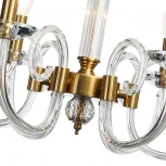 Подвесная люстра Stilfort Glass 1050/03/06P (220V, хрусталь, на цепи, свеча)