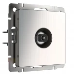 ТВ-розетка оконечная (глянцевый никель) Werkel W1183002 (a051075)