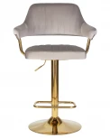 Стул барный CHARLY GOLD (серый велюр (MJ9-75))