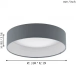 Потолочный светильник Eglo Palomaro 93395