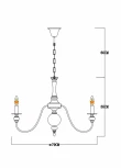 Подвесная люстра Arte Lamp Passoni A6097LM-8PB