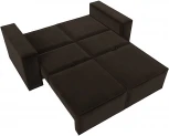 Диван прямой Куба мини (Коричневый/Микровельвет) Лига Диванов арт.121881