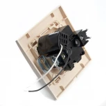 Розетка с заземлением, шторками и USB (слоновая кость) Stekker Эрна 39237