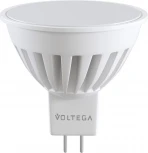 Лампочка светодиодная полусфера белая колба GU5.3 10 Вт 820 lm 4000K нейтральное белое свечение Voltega Ceramics 7075