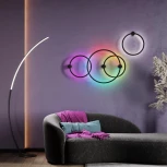 Настенный светильник RGB Odeon Light Omen 4386/24WL (LED, 220V, пульт управления, круглые)