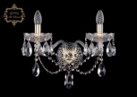 Бра Art Classic 10.21 10.21.2.200.XL.Gd.Sp (220V, хрусталь, подвески, подсвечник, свеча)