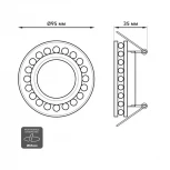 Встраиваемый точечный светильник Gauss Backlight BL047