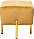 Пуфик Garda Decor MARIO-Velv ORANG (Золото/Оранжевый)