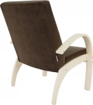 Кресло для отдыха Денди шпон, Ткань ультра шоколад, каркас дуб шампань шпон от фабрики Mebelik