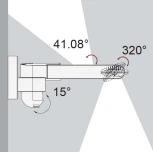 Настенный светильник уличный светодиодный с датчиком движения и освещенности Oasis Light LEDSPOT W6144S-2-PIR S