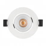 Светильник встраиваемый LED MS-FORECAST-BUILT-TURN-R82-8W Warm3000 (WH-WH, 32 deg, 230V) (Arlight, IP20 Металл, 5 лет) 037187