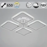 Потолочная люстра светодиодная на штанге с пультом регулировкой яркости и цветовой температуры Reluce 05105-0.3-04 WH (220V)