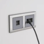 Рамка на 2 поста Metallic (глянцевый никель) Werkel W0021602 (a051002)