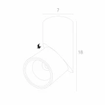 Накладной точечный светильник Arte Lamp Meisu A7717PL-1BK