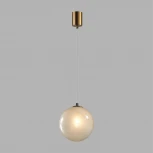 Подвесной светильник Odeon Light Magia 7109/1 бронзовый/белый/стекло/металл IP20 E14 5W 220V