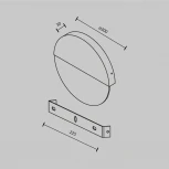 Настенный светильник Maytoni Jupiter MOD320WL-L13MR3K1 (LED, 220V, круглые)