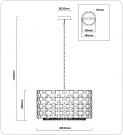 Подвесная люстра с хрусталем Ambrella High Light LH41003 (220V, на цепи, круглые)
