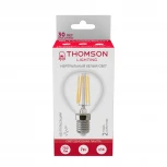 Лампочка светодиодная филаментная прозрачный шар E14 7W Thomson Globe TH-B2084