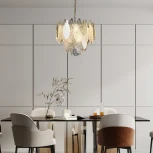 Подвесная люстра Wi-Fi Bogate's Leaf 369/8 (220V, управление смартфоном, голосовое управление, умный дом - Minimir Home, Алиса, Маруся, Салют, на цепи)