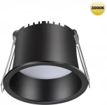 Светильник встраиваемый светодиодный Novotech Tran 359233 SPOT черный IP20 LED 6W 220V 360Лм 3000К (круглые)