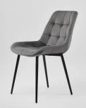 Стул MyFar Феникс темно-серый велюр (комплект 4 шт) MF1001-4