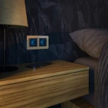 Розетка с подсветкой (черный) Werkel W1171408 (a054523)