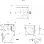 Прожектор уличный Светон Фрегат 11-30-Ш-155x70-ПТ/0/0-4К80-У67 CB-C0611039 11 (LED, 220V, IP67)