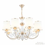 Подвесная люстра Arte Milano Florentia-1097 301097/8 Wh/Gd (220V, на цепи)