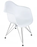 Стул обеденный DAW CHROME (ножки хром, цвет сиденья белый)