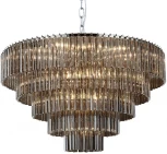 Подвесная большая люстра каскадная Newport 8700 8708+17/C fume (220V, на цепи)