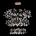 Подвесная люстра светодиодная Rafina SL379.203.486 (220V, на тросе, лепестки, кольцо)