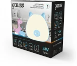 Светильник ночник настольный Gauss NN7036 GTL703 5W 200lm 2700-6000K 5V Li-ion 1200mA голубой диммируемый LED