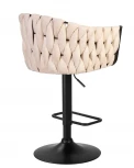 Стул барный LEON (бежевая ткань (LAR 275-1))