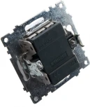 Выключатель двухклавишный с подсветкой (шампань) Stekker Катрин 39593