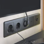 Накладка для розетки HDMI (графит рифленый) Werkel W1196004 (a050744)