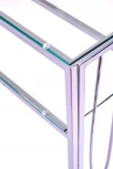 Консольный стол AllConsoles 1124-CS clear серебряный