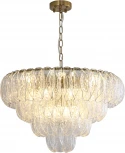 Подвесная люстра каскадная (12034/15P Brass) Indigo Dalia V000376 V000375 (220V, на цепи)
