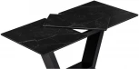 Стол на тумбе Woodville Иматра 140х80х76 черный мрамор / черный кварц 532383
