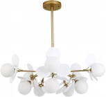 Потолочная люстра на штанге Arte Lamp Peacock A1369SP-10SG (220V, шарики)